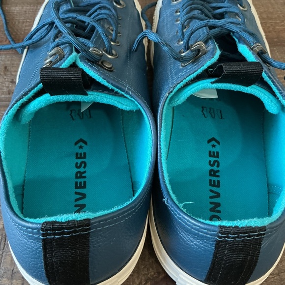 Converse Chuck Taylor All Star Desert Storm Blue Leather Low Top Size 12 Men - Picture 8 of 10